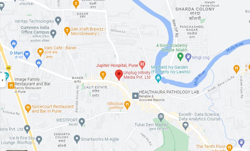 Google Map- Location Unplug Infinity Media - Baner, Pune